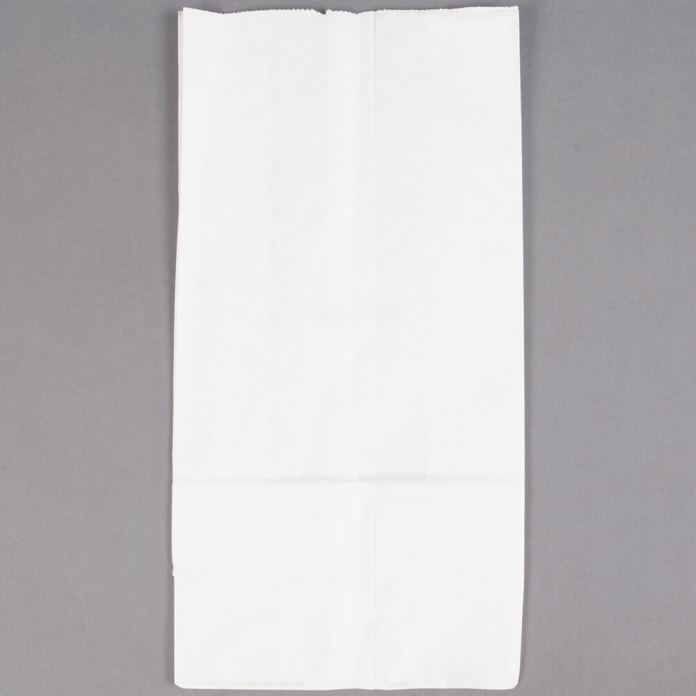 Duro 5 lb. White Paper Bag - 500/Bundle