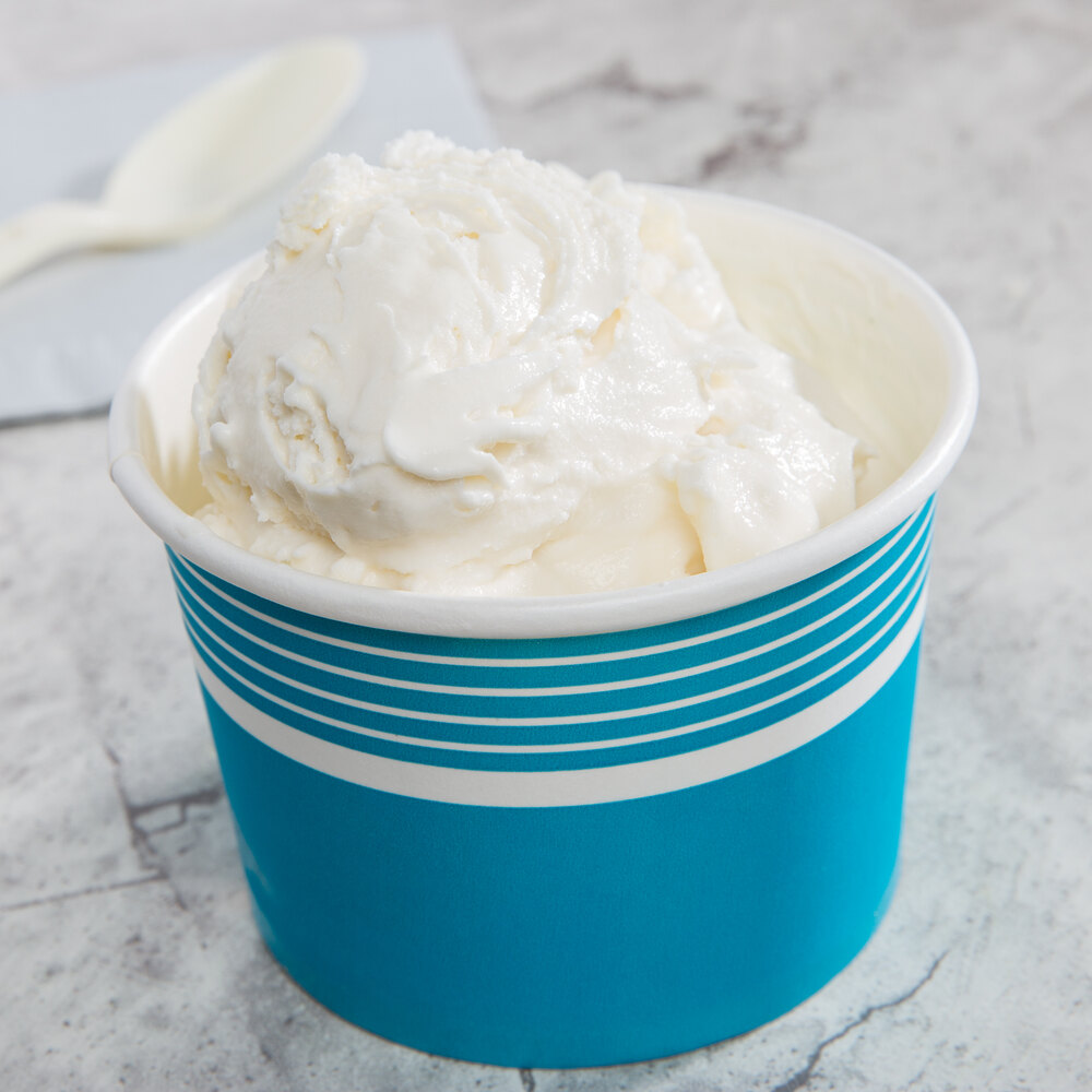 Choice 12 oz. Blue Paper Frozen Yogurt / Food Cup 50/Pack