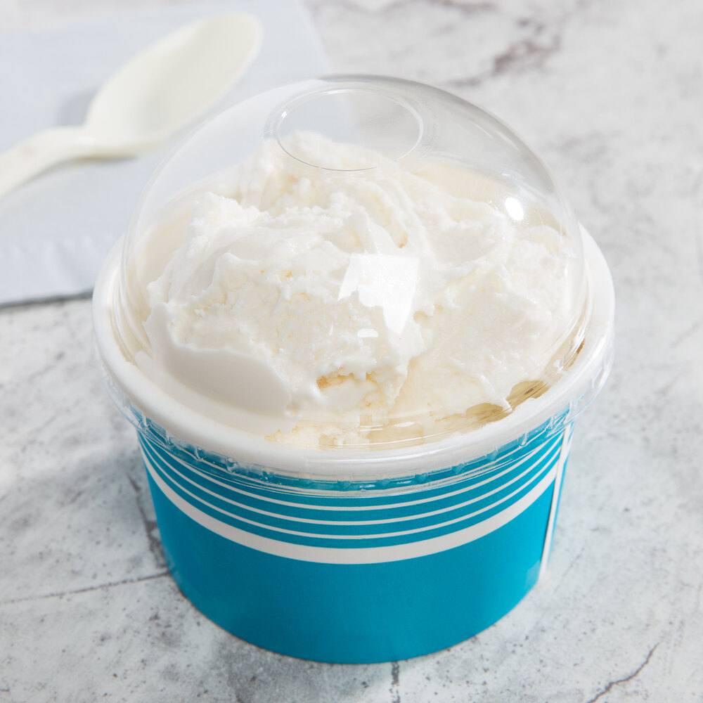 Choice 8 oz. Blue Paper Frozen Yogurt Cup 1000/Case