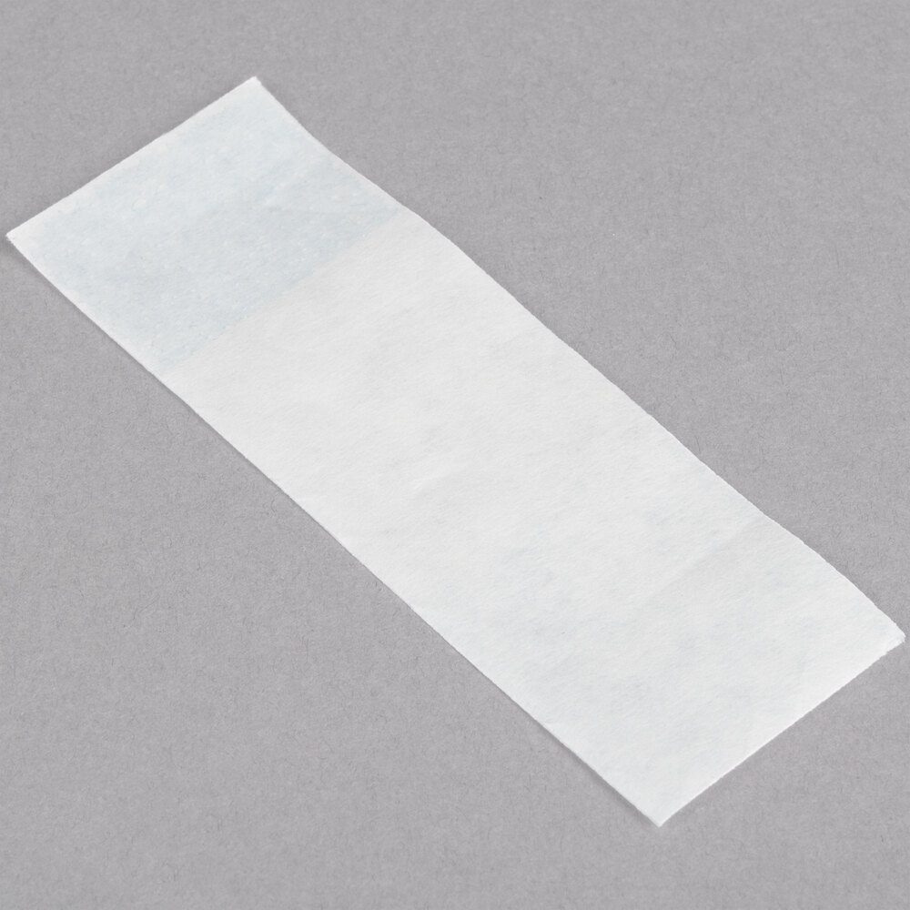 White Self-Adhering Paper Napkin Band - 2000/Box