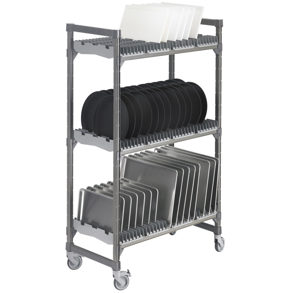 Cambro EMU244878DRPKG Camshelving® Elements Drying Rack Cart 24" x 48