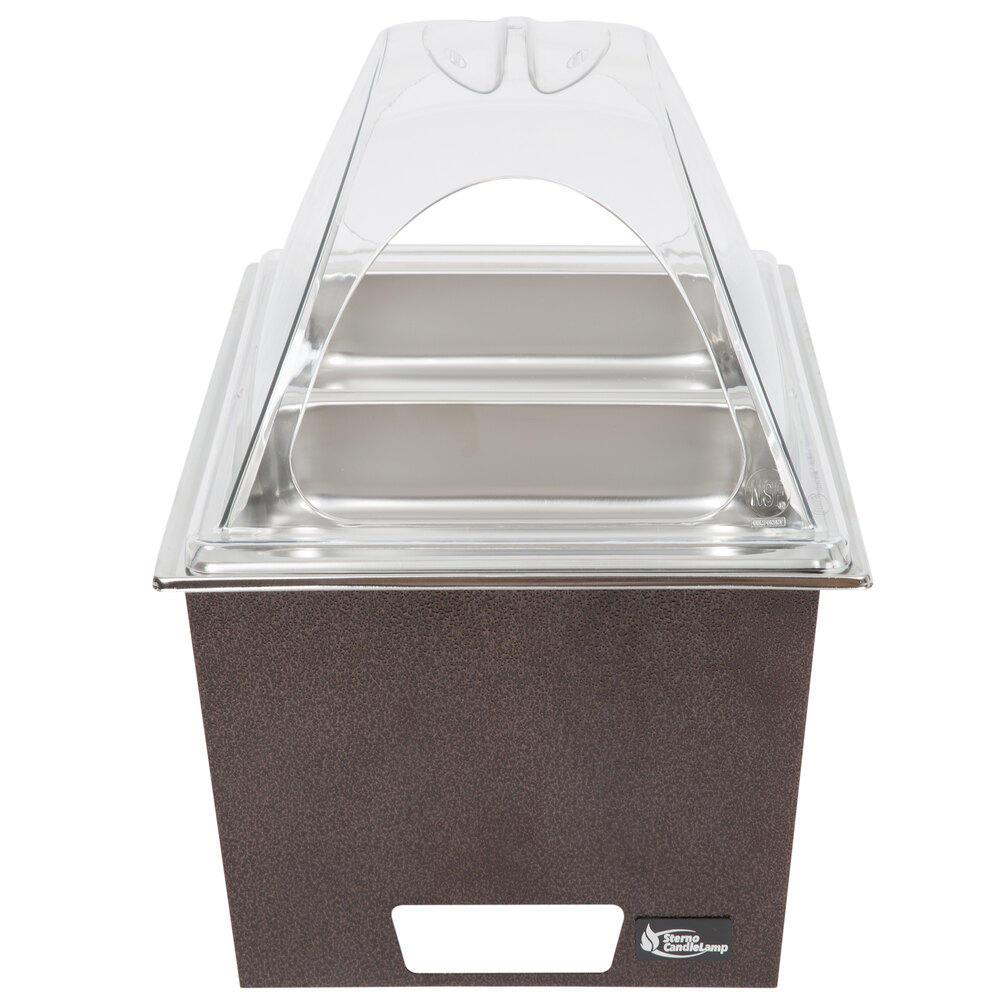 Sterno Products Copper Vein Stackable Chafer with Clear Dome Cover and ...