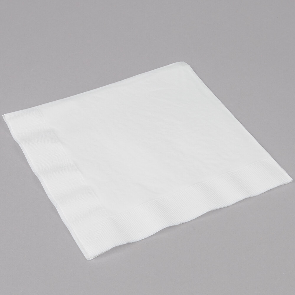 Creative Converting 59000B White 3Ply Paper Dinner Napkin 25/Pack
