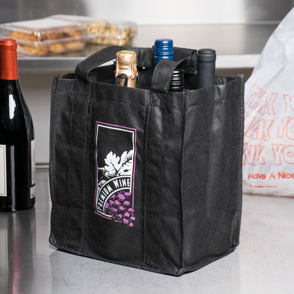 6 bottle wine carrier bag