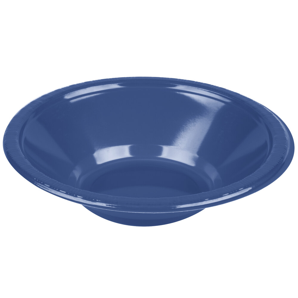 Creative Converting 28113751 12 oz. Navy Blue Plastic Bowl 20/Pack