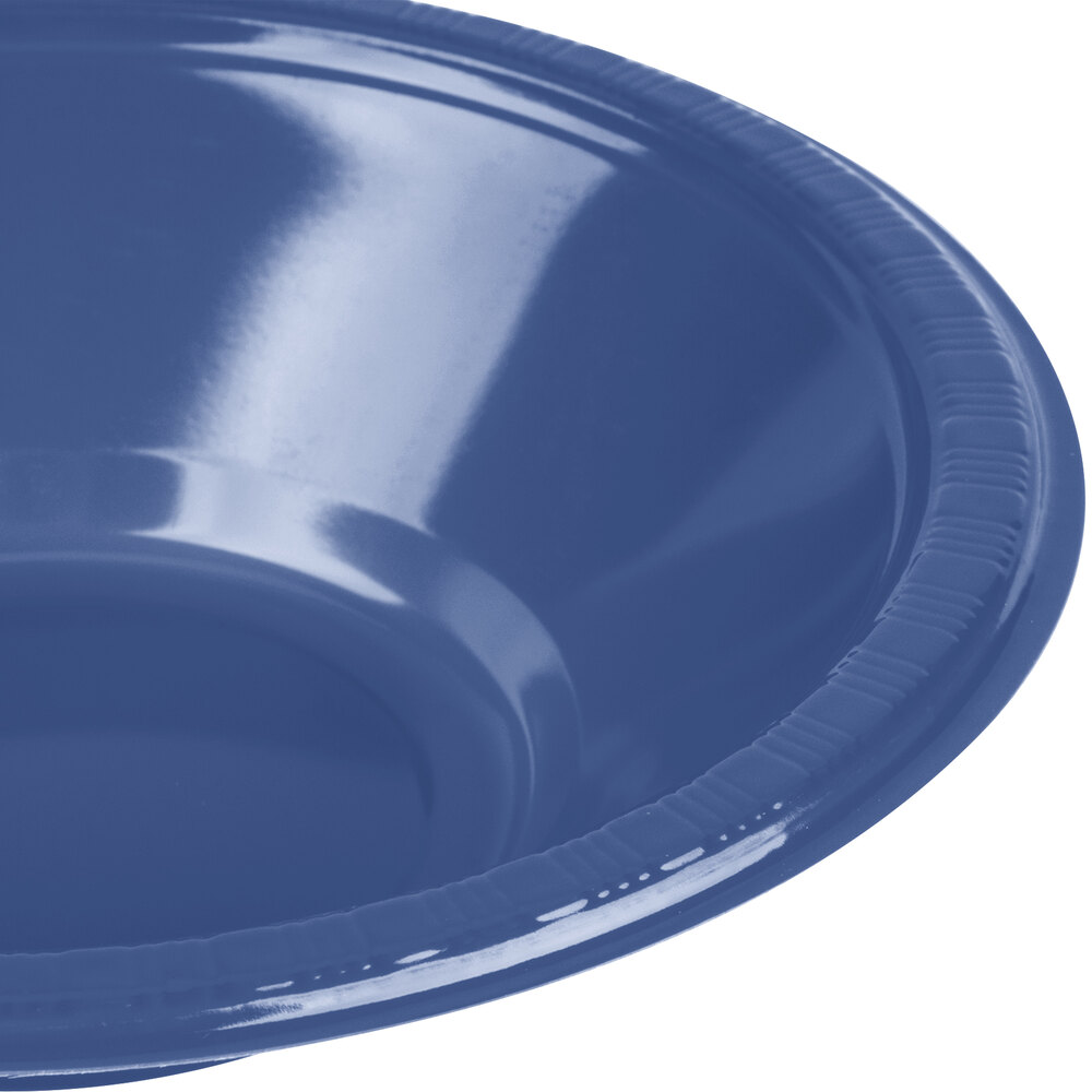 Creative Converting 28113751 12 oz. Navy Blue Plastic Bowl 20/Pack