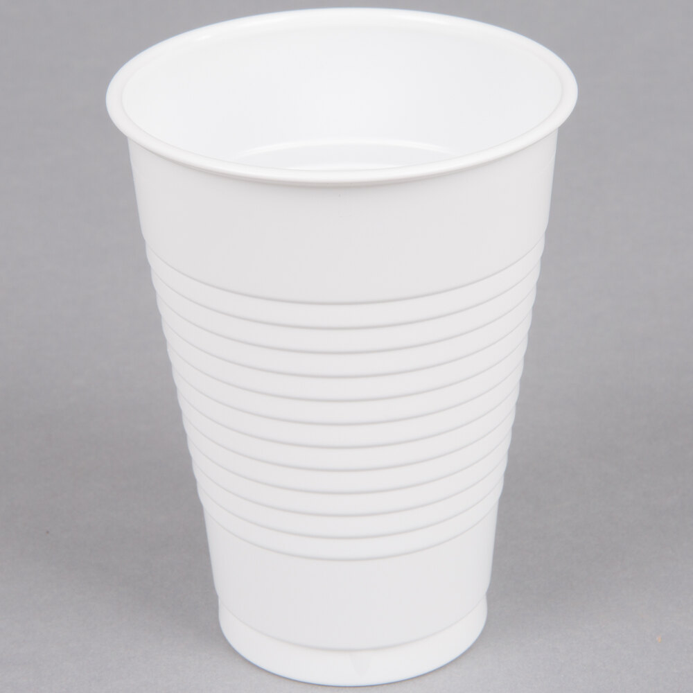 Creative Converting 28000071 12 oz. White Plastic Cup 20