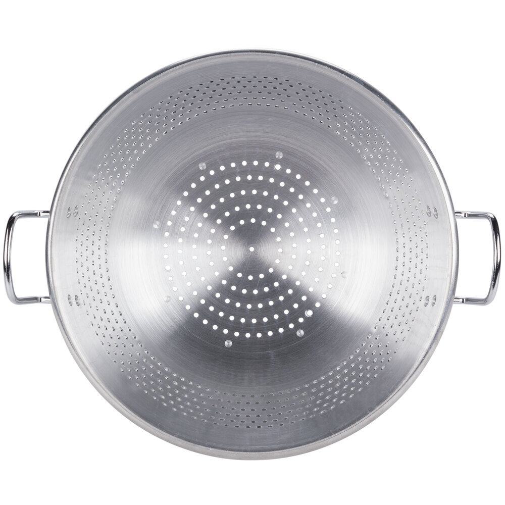 Vollrath 68350 16 Qt. HeavyDuty Aluminum Colander with Base and Handles