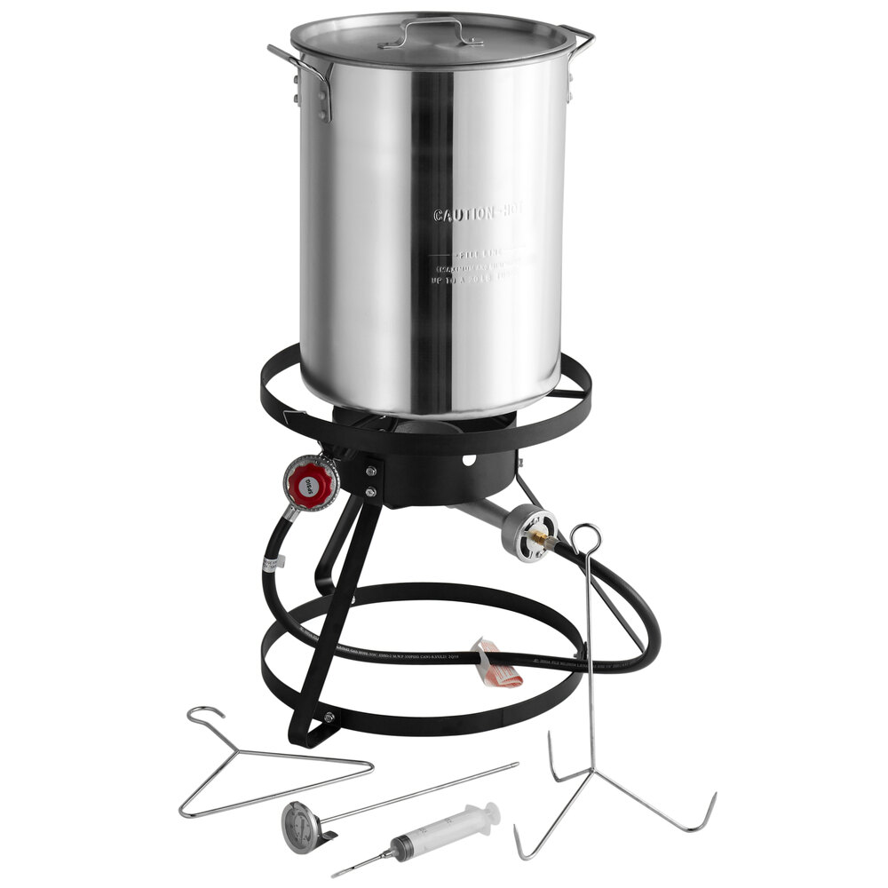 30 Qt. Turkey Fryer Backyard Pro Fryer Kit w/ Accessories