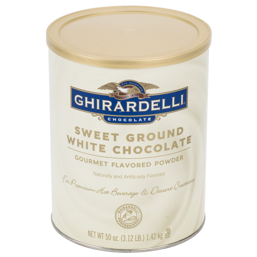 Ghirardelli 3.12 lb. Sweet Ground White Chocolate Flavored Powder
