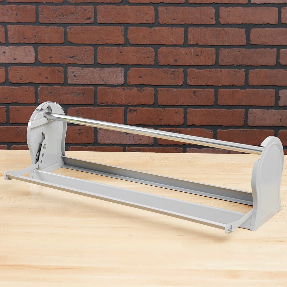 Bulman A52724 Deluxe 24" Gray Steel AllInOne Counter Mount / Freestanding Paper Dispenser