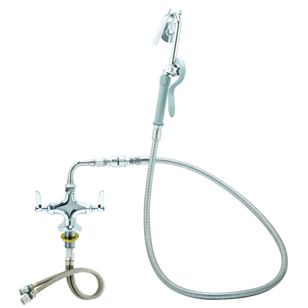 Vulcan DBLPTS POTFIL Deck Mounted Pot Filler Faucet with Flex Inlets