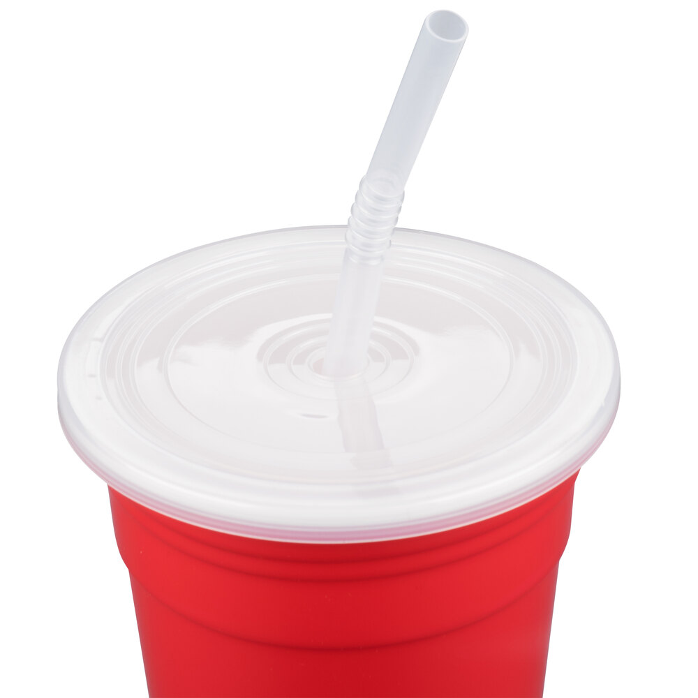 GET SC-16-SET-R To-Go 16 oz. Customizable Red Reusable Plastic Tumbler ...