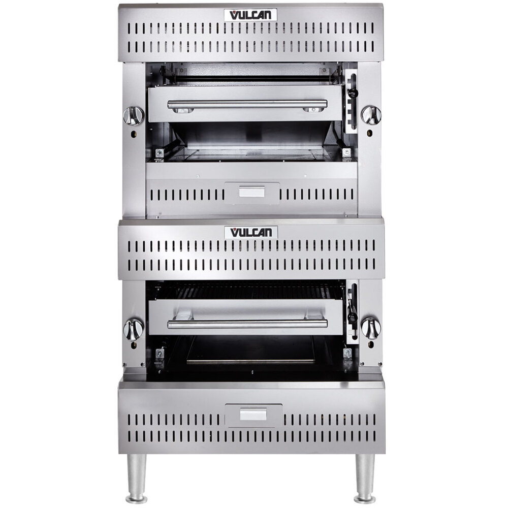 Vulcan VIR2NAT Natural Gas Double Upright Infrared Broiler 200,000 BTU