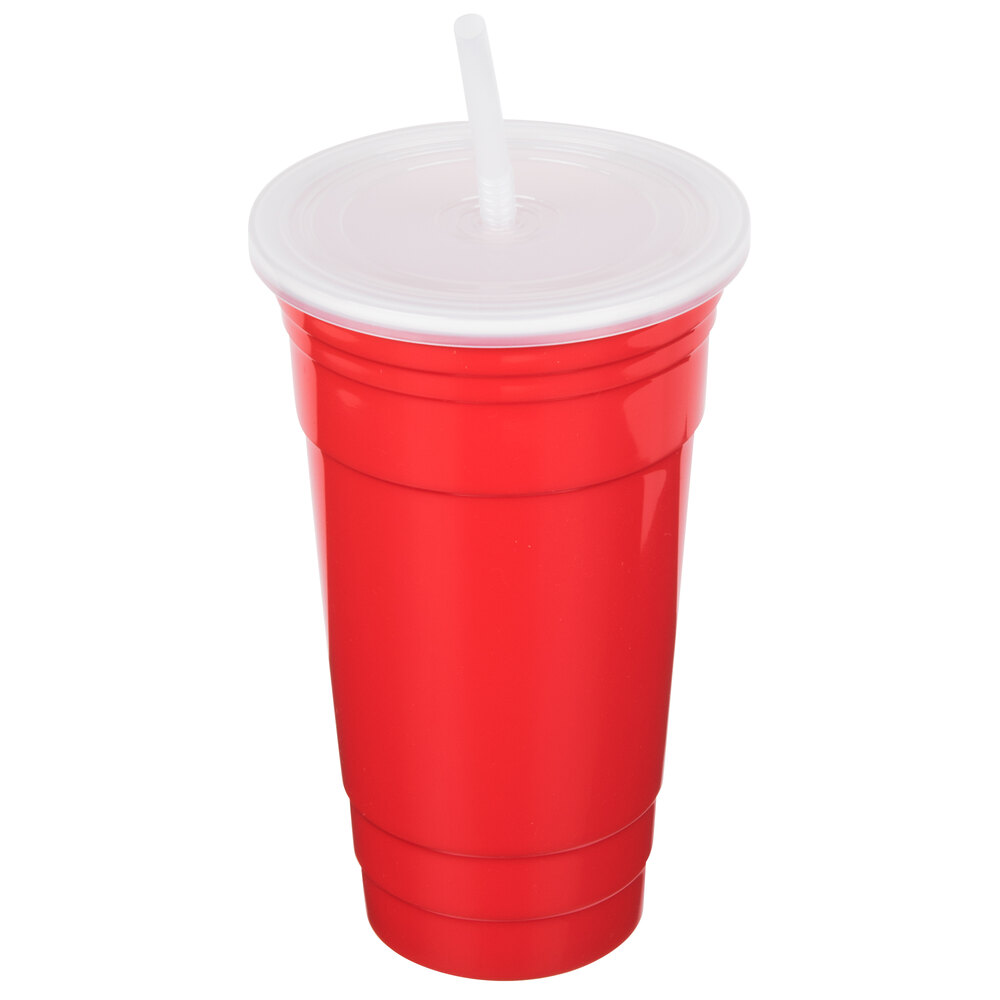 GET SC32SETR ToGo 32 oz. Customizable Red Reusable Plastic Tumbler