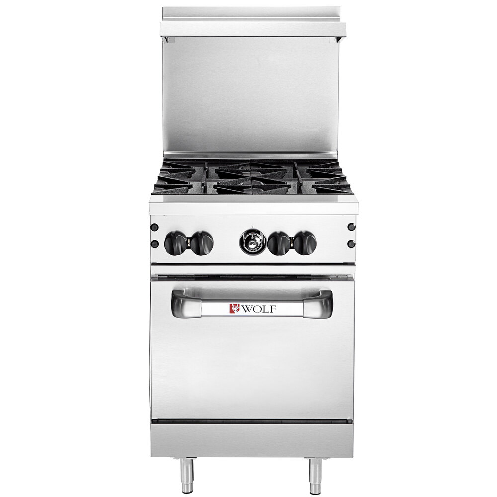 Wolf C24S4BN Challenger XL Series Natural Gas 24" Range with 4 Burners