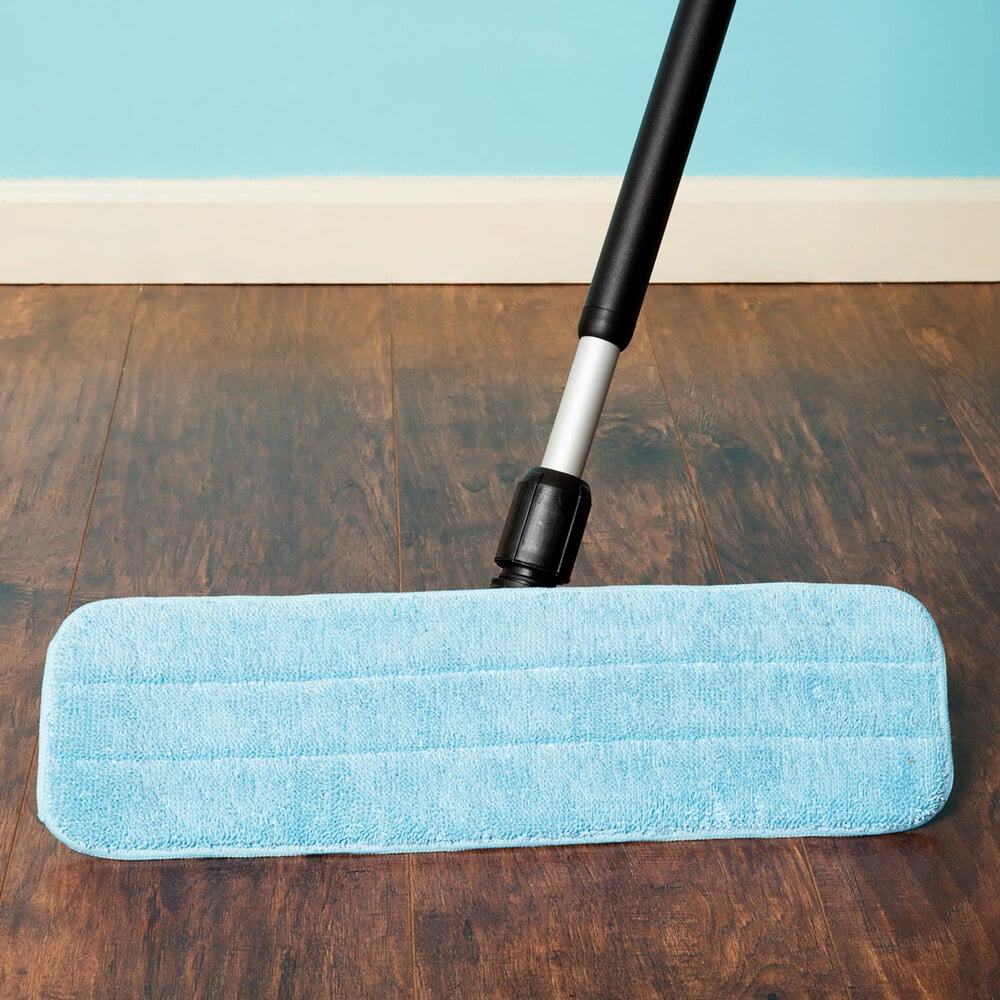 18 Microfiber Wet Mop Kit With Blue Pads