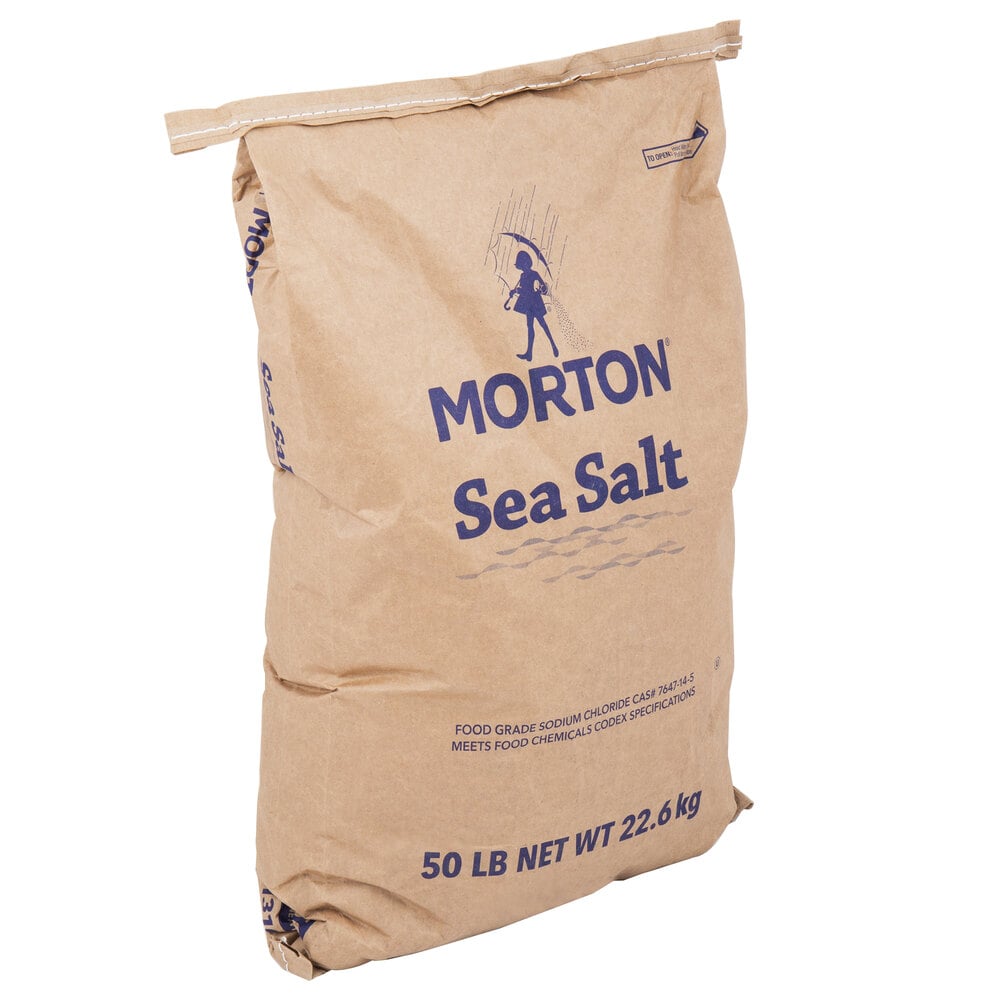 Morton 50 lb. Bulk Fine Sea Salt