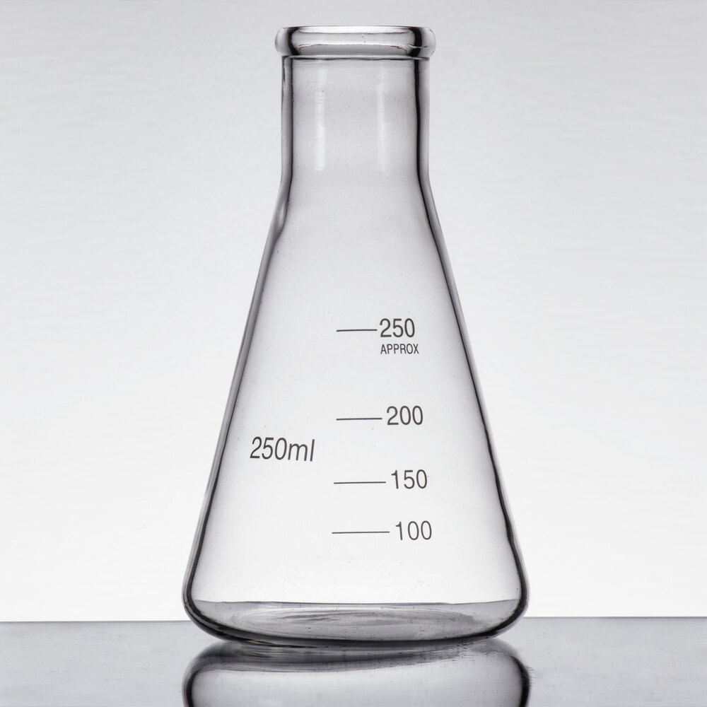 Libbey 56808 Chemistry Bar 85 Oz 250 Ml Erlenmeyer Flask Glass 12case 5895