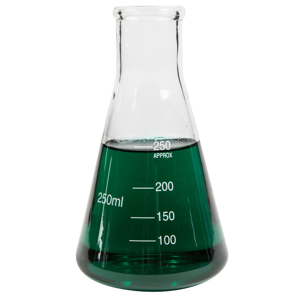 Libbey 56808 Chemistry Bar 85 Oz 250 Ml Erlenmeyer Flask Glass 12case 8453