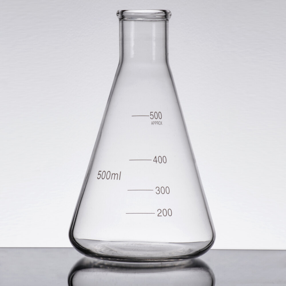 Libbey 56809 Chemistry Bar 17 oz. (500 mL) Erlenmeyer Flask Glass - 6/Case