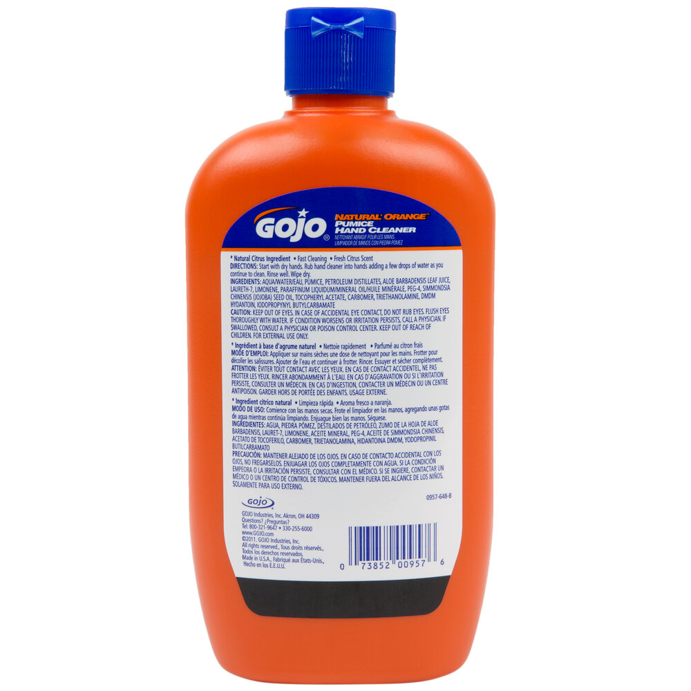 Gojo® 0957 12 14 Oz Natural Orange Pumice Hand Cleaner 8057