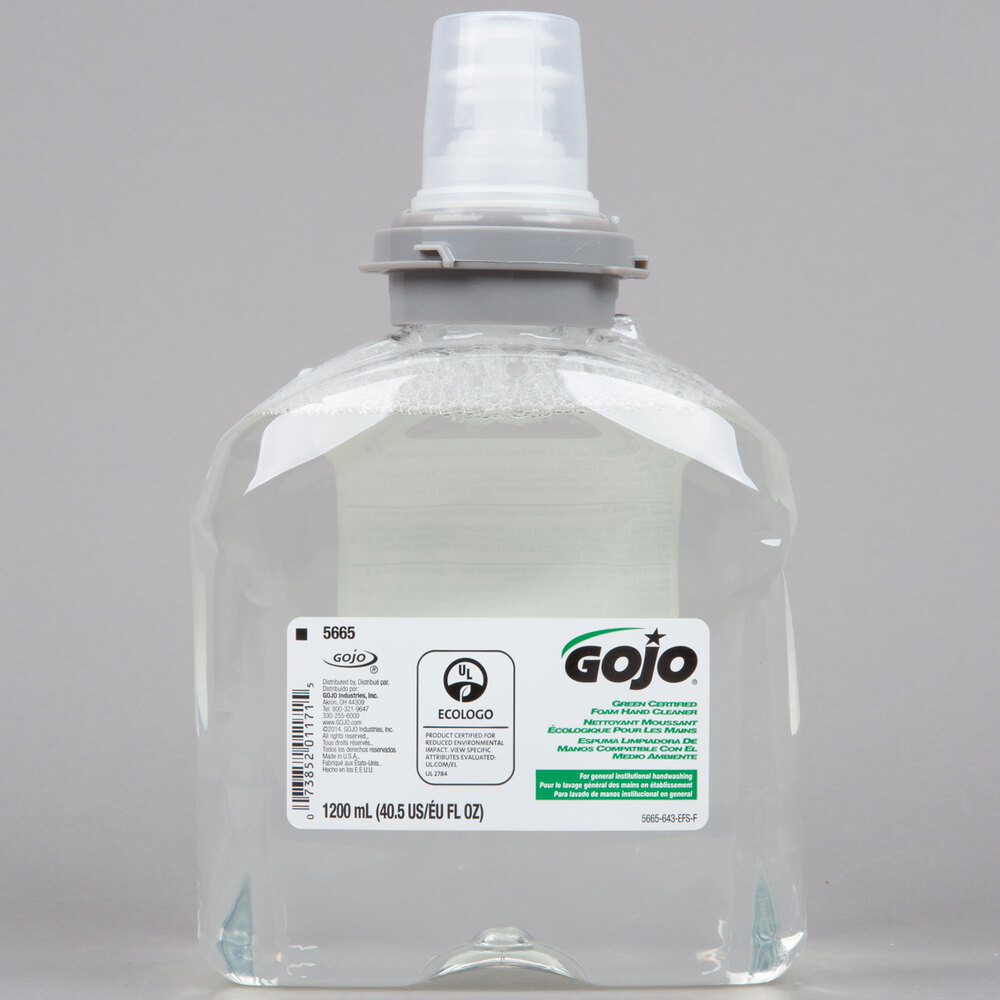 GOJO® 566502 TFX 1200 mL Green Certified Foam Hand Soap