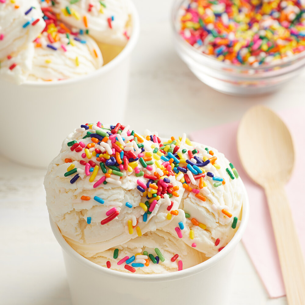 Bulk Rainbow Sprinkles, 25 lbs. - WebstaurantStore