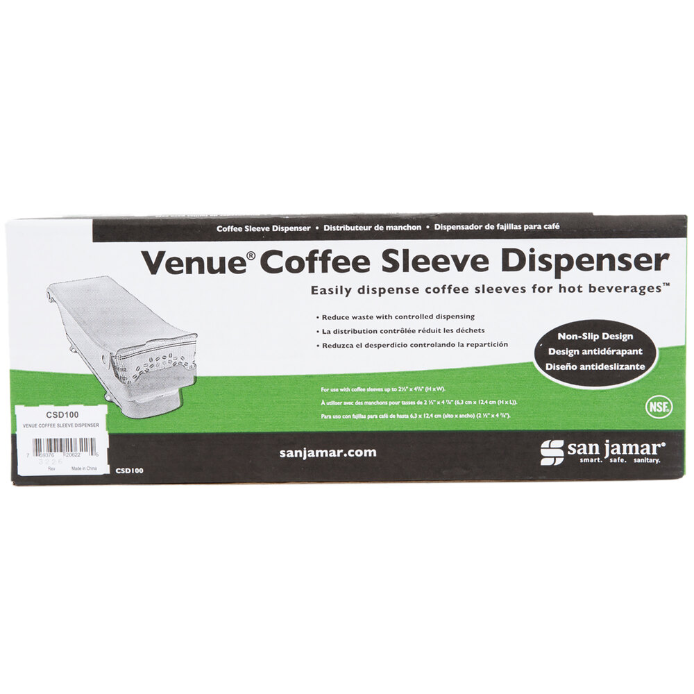 San Jamar CSD100 Venue Coffee Sleeve Dispenser