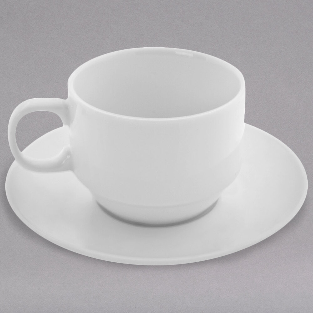 10 Strawberry Street BISTRO10 Bistro 6 oz. Bright White Porcelain Cup