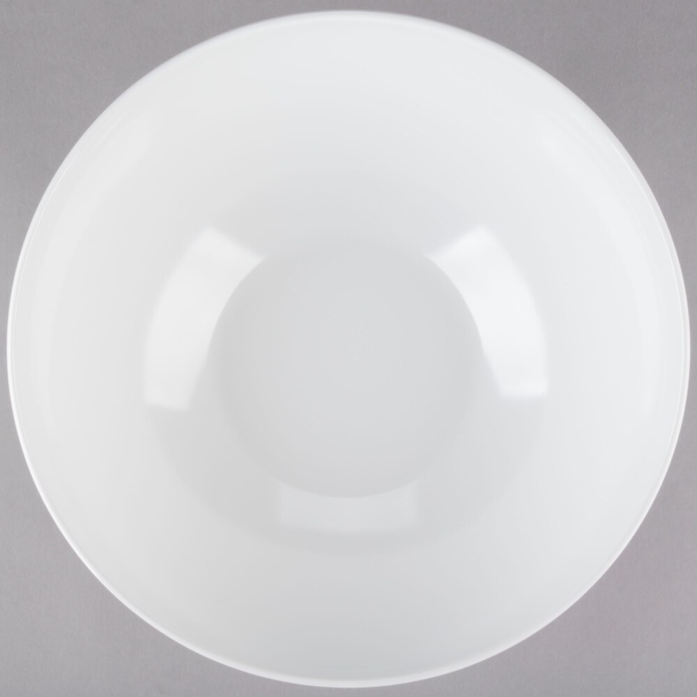 Tablecraft M4094WH Sierra 5 Qt. White Extra Large Round Melamine Bowl