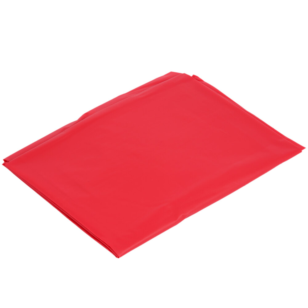 Creative Converting 37427 Stay Put 29" x 72" Real Red Plastic Table