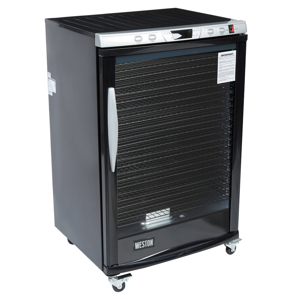 Weston 280501W Steel Alloy 24Rack Food Dehydrator with Glass Door
