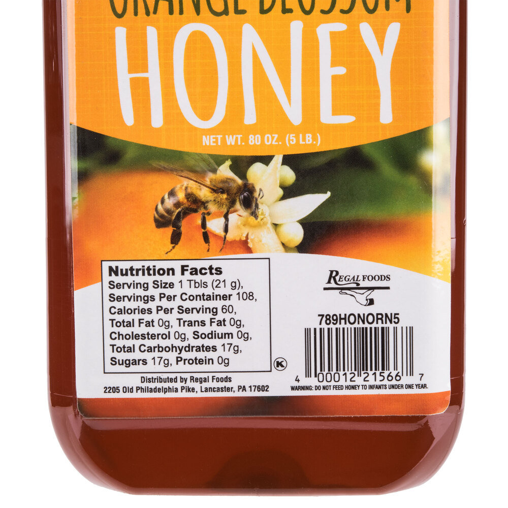 Monarchs Choice 5 Lb Orange Blossom Honey