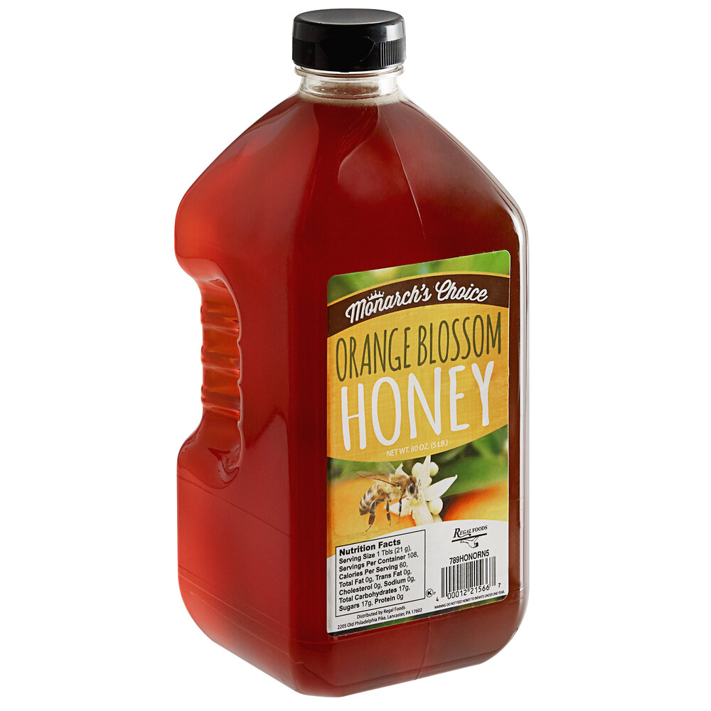 Monarch's Choice 5 lb. Orange Blossom Honey