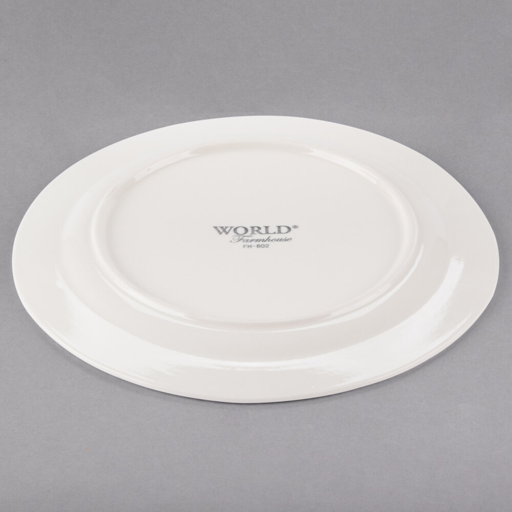 World Tableware FH602 Farmhouse 9" Round Ivory (American White) Medium