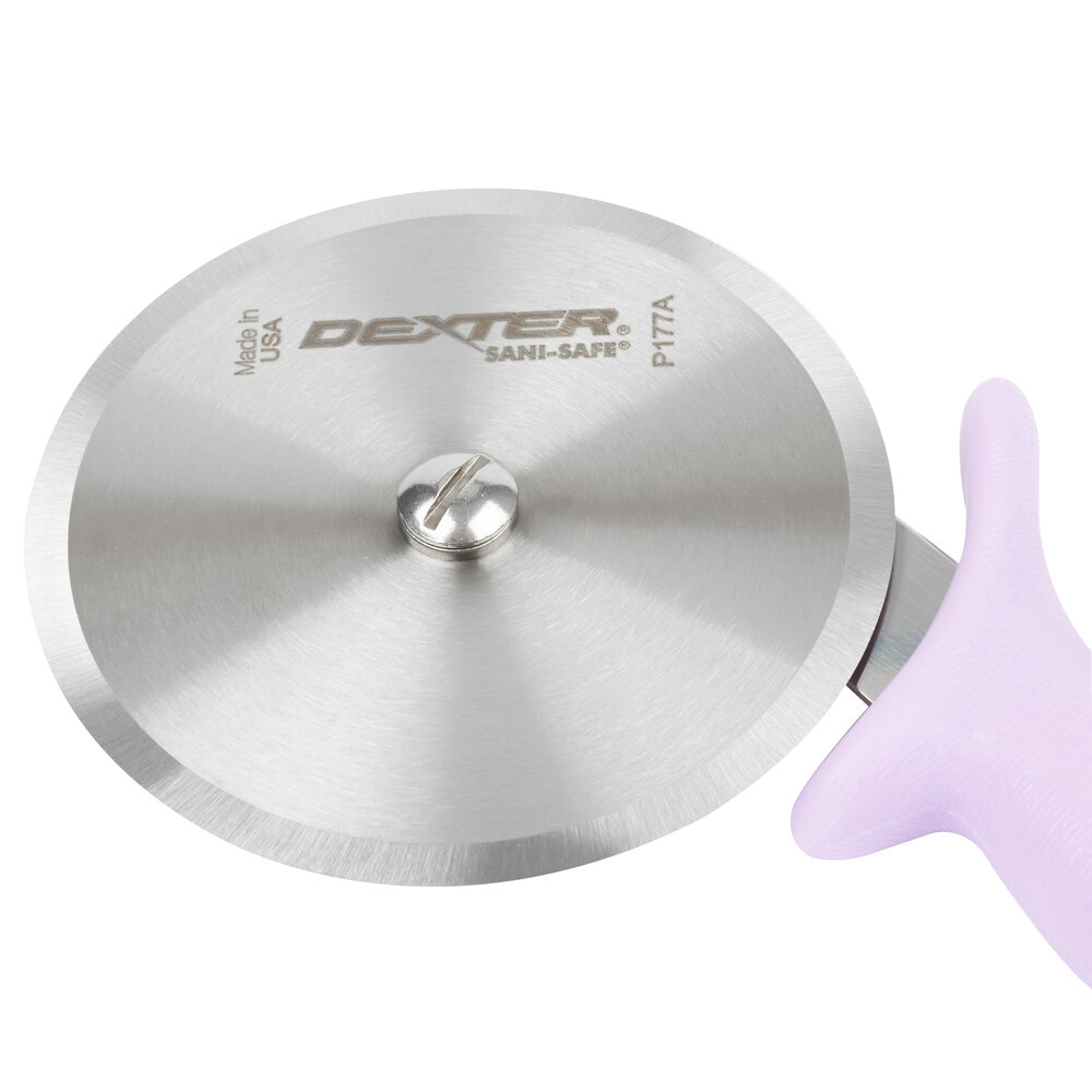 DexterRussell 18023P 4" SaniSafe Purple Handle Pizza Cutter
