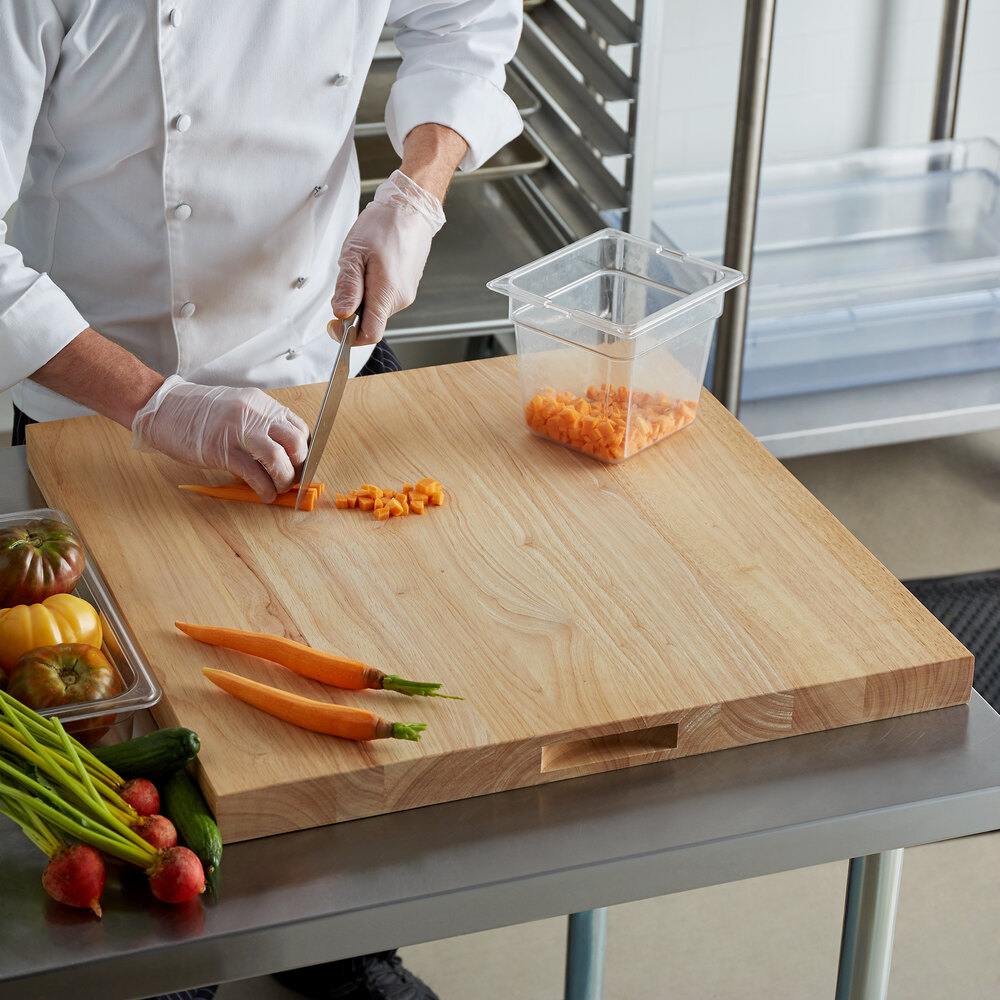 24" x 24" Wood Cutting Board staurantStore