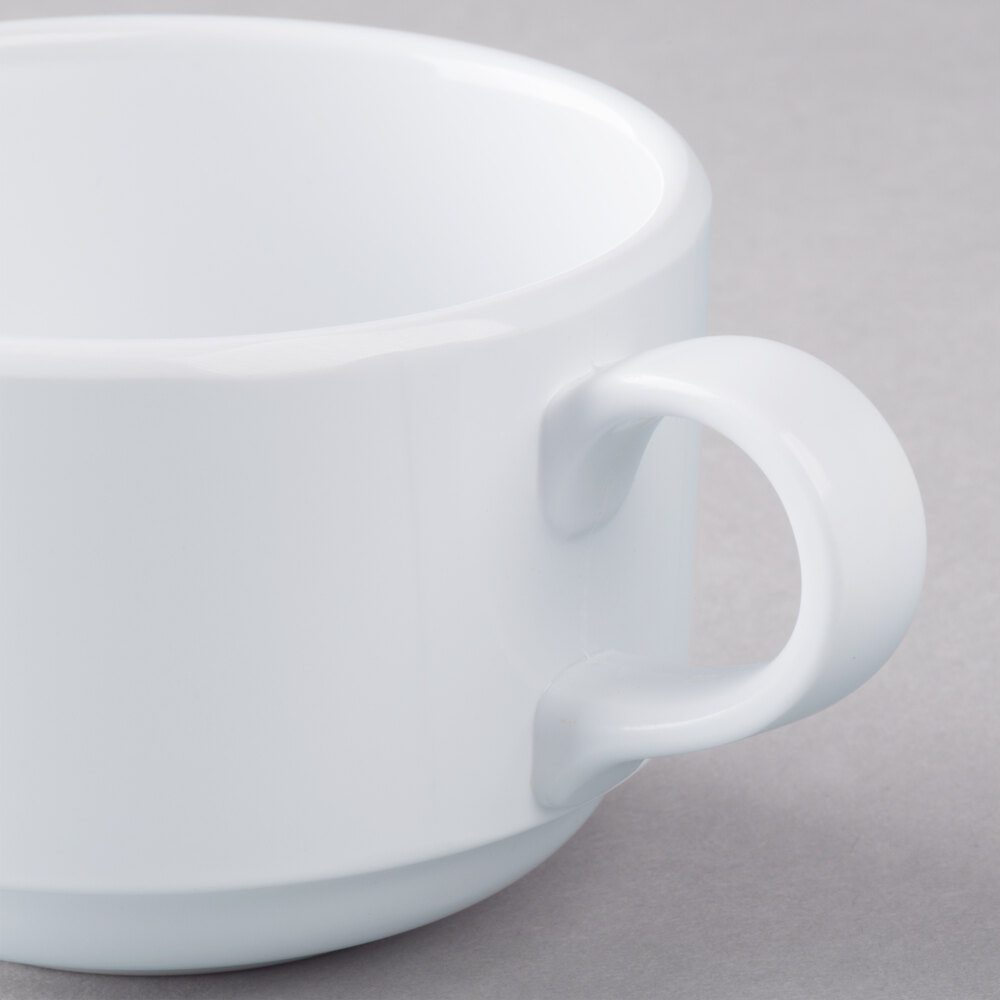 Elite Global Solutions DC325 Simplicity 7.5 oz. White Melamine Cup with