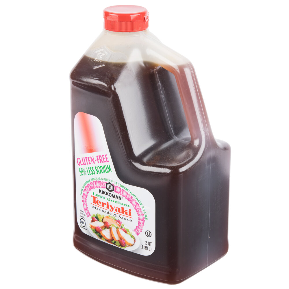 Kikkoman .5 Gallon Less Sodium Gluten Free Teriyaki Marinade and Sauce