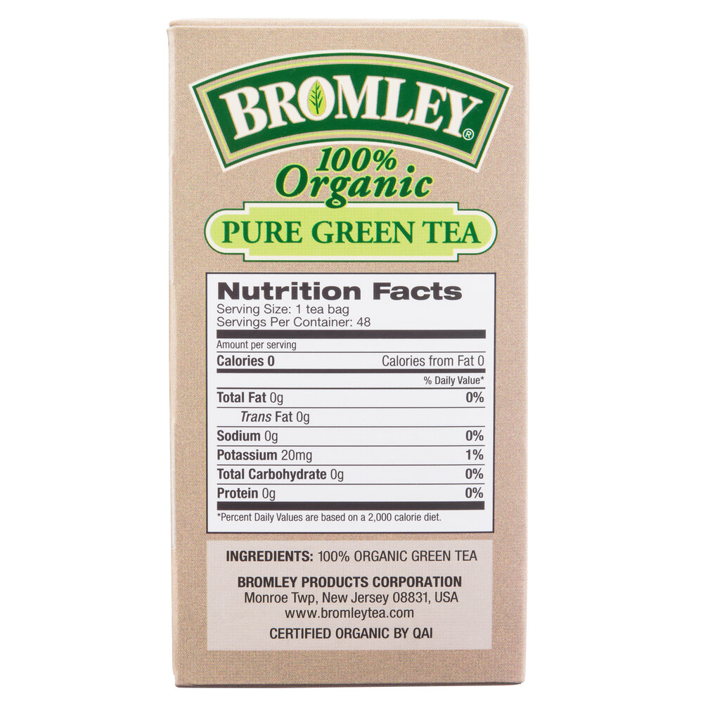 Bromley Organic Green Tea Bags 48/Box