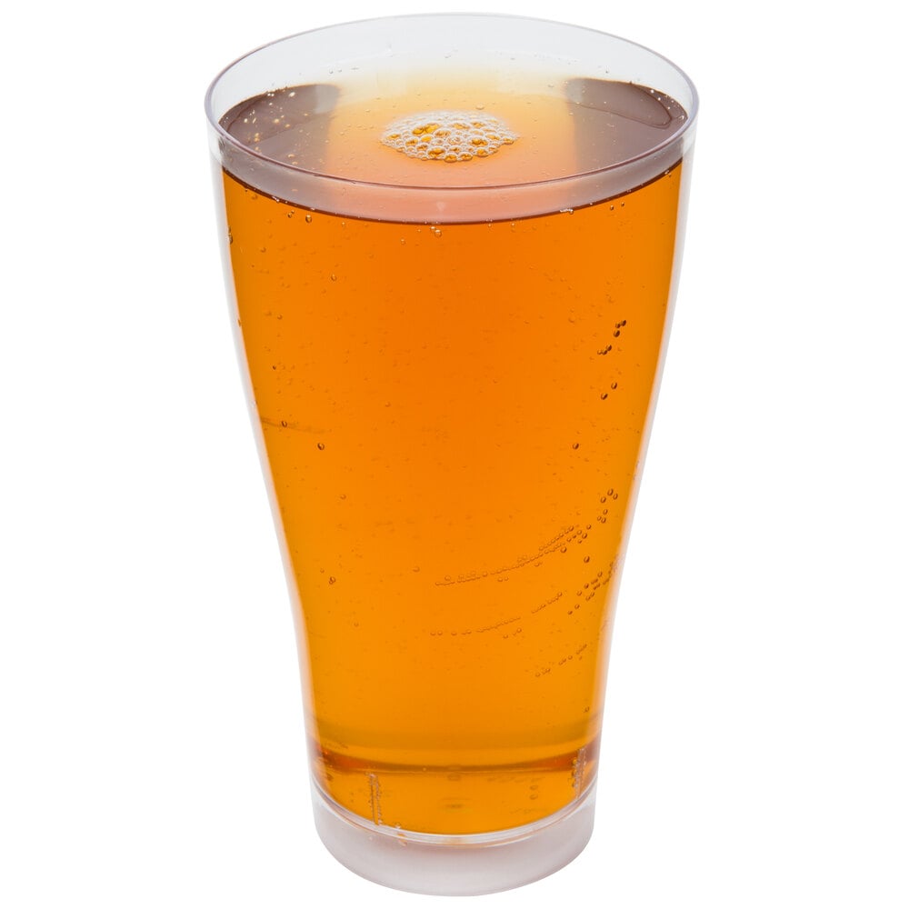 Fineline Quenchers 4514 14 oz. Clear Plastic Beer / Pilsner Glass 60/Case