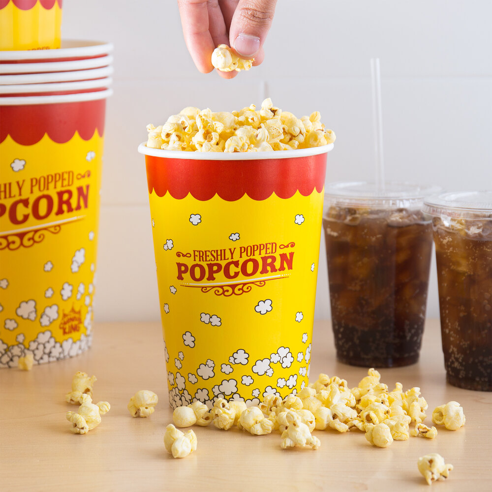 Carnival King 46 Oz Popcorn Cup 50 Pack