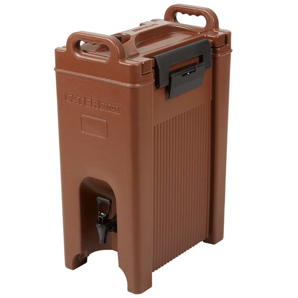 CaterGator 5 Gallon Brown Insulated Beverage Dispenser