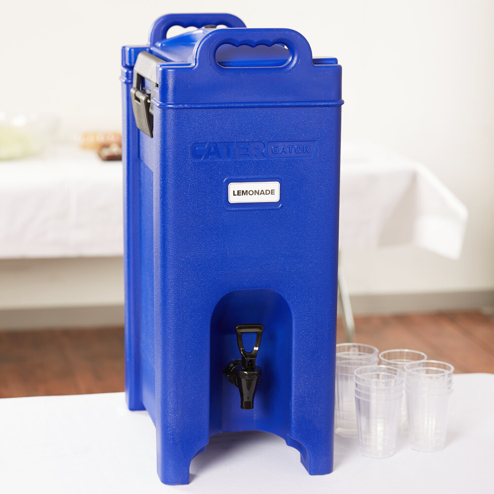 CaterGator 5 Gallon Blue Insulated Beverage Dispenser