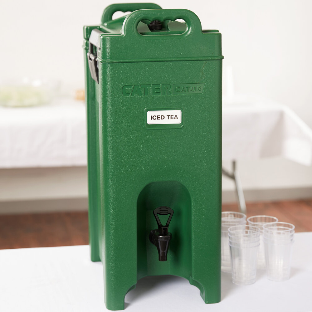Green 5 Gallon Insulated Beverage Dispenser