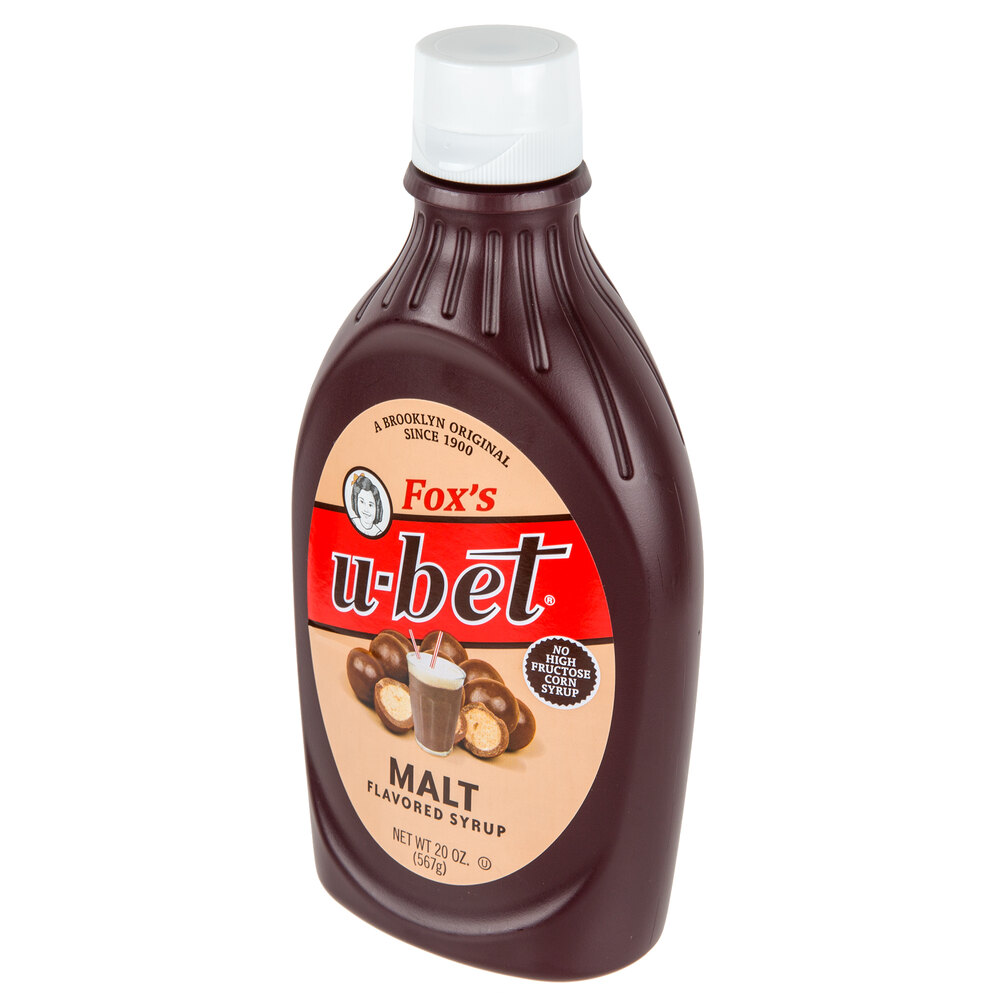 Fox's UBet 20 oz. Squeeze Bottle Malt Syrup