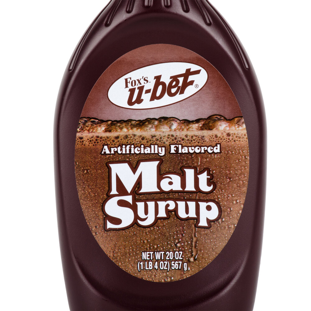 Fox's U-Bet Malt Syrup 20 oz. Squeeze Bottle