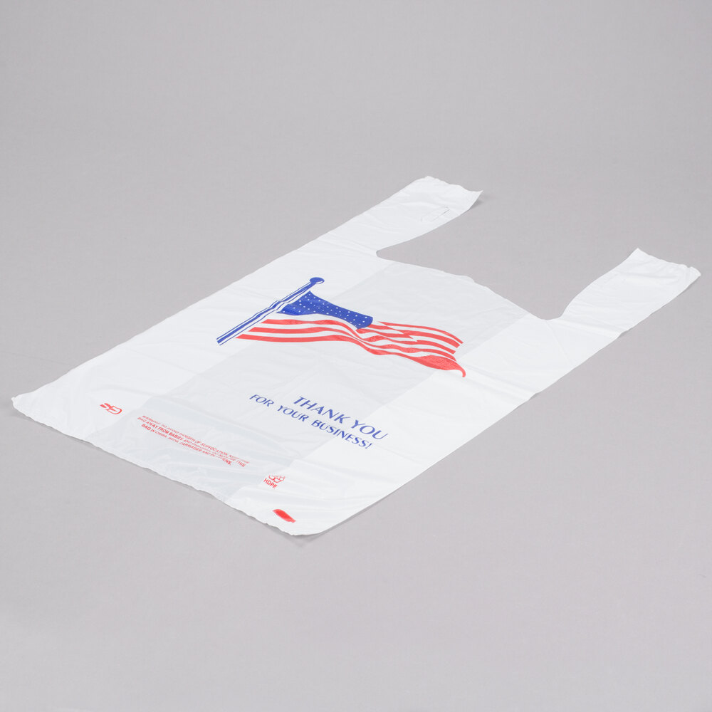 American Flag Plastic Bags 500/Case staurantStore