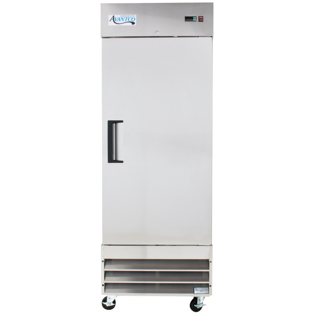 Avantco solid door reach-in refrigerator